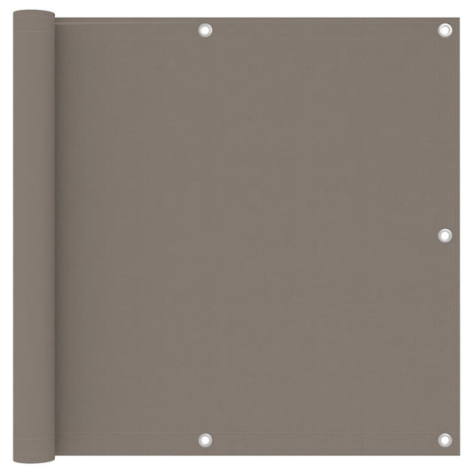 Balcony Screen Taupe 90x500 cm Oxford Fabric