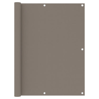 Balcony Screen Taupe 120x400 cm Oxford Fabric