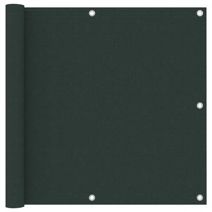 Balcony Screen Dark Green 90x600 cm Oxford Fabric