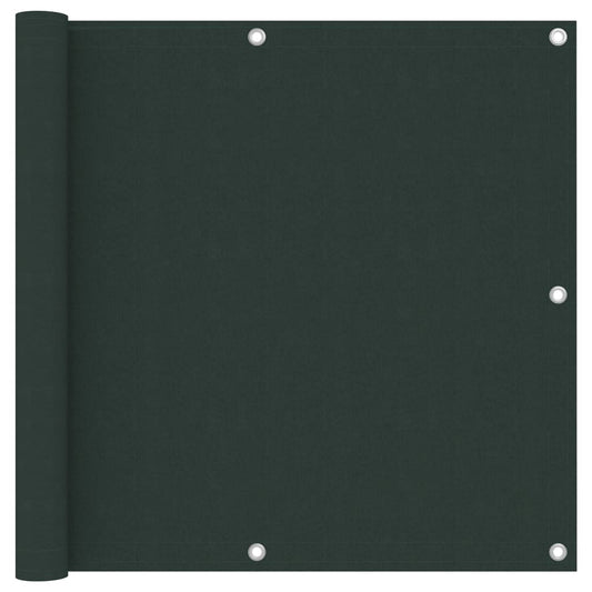 Balcony Screen Dark Green 90x600 cm Oxford Fabric