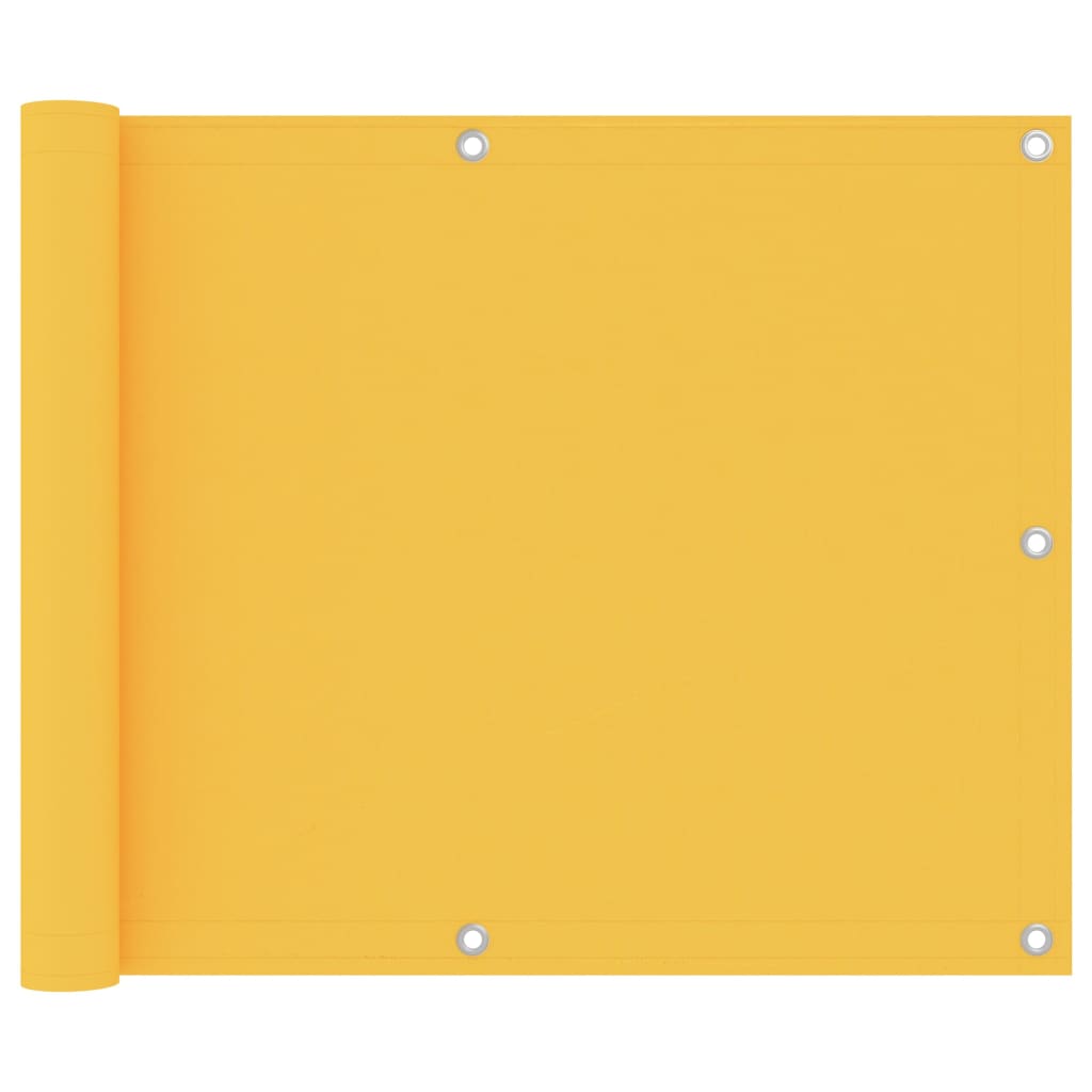 Balcony Screen Yellow 75x300 cm Oxford Fabric