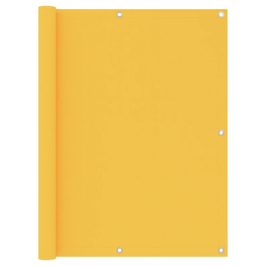 Balcony Screen Yellow 120x600 cm Oxford Fabric