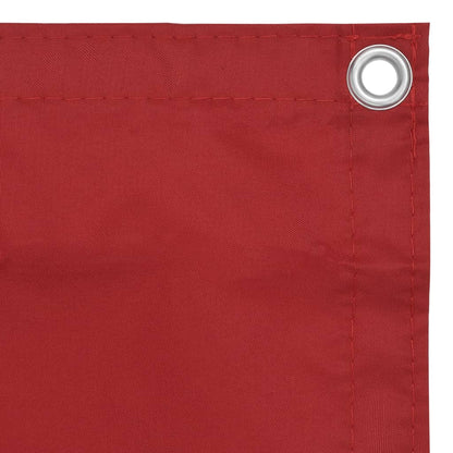 Balcony Screen Red 75x500 cm Oxford Fabric