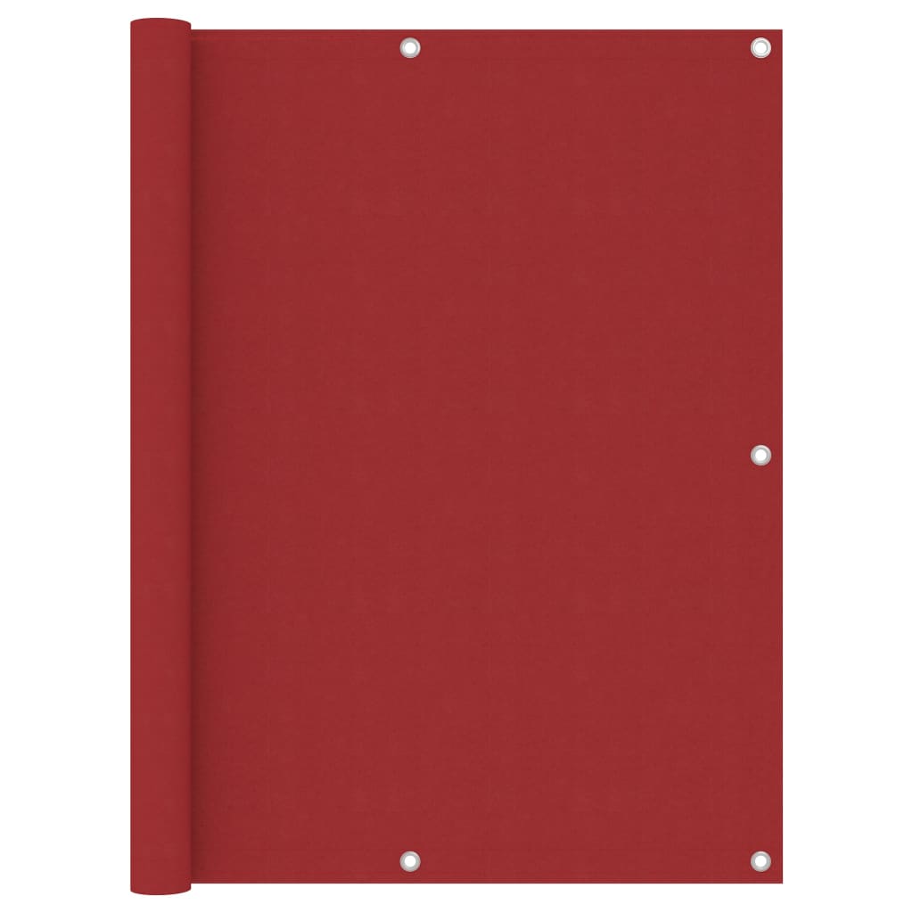 Balcony Screen Red 120x500 cm Oxford Fabric