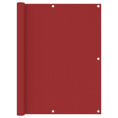 Balcony Screen Red 120x500 cm Oxford Fabric