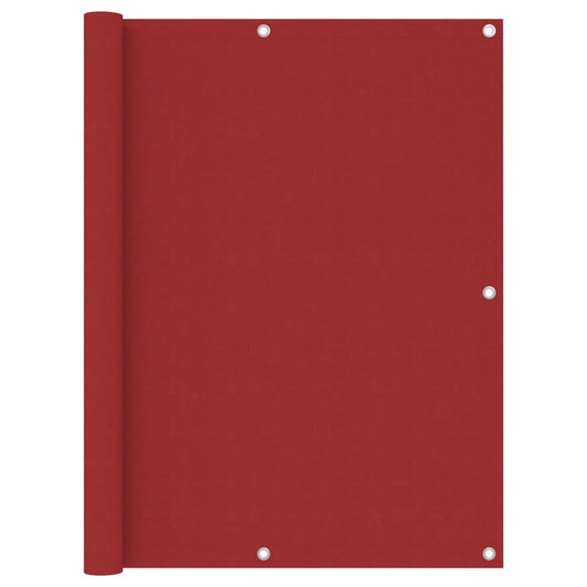 Balcony Screen Red 120x600 cm Oxford Fabric