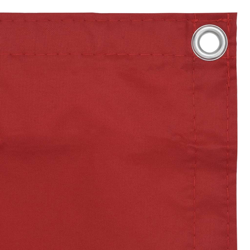 Balcony Screen Red 120x600 cm Oxford Fabric