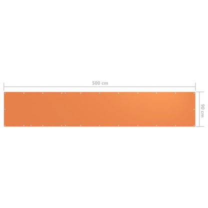 Balcony Screen Orange 90x500 cm Oxford Fabric