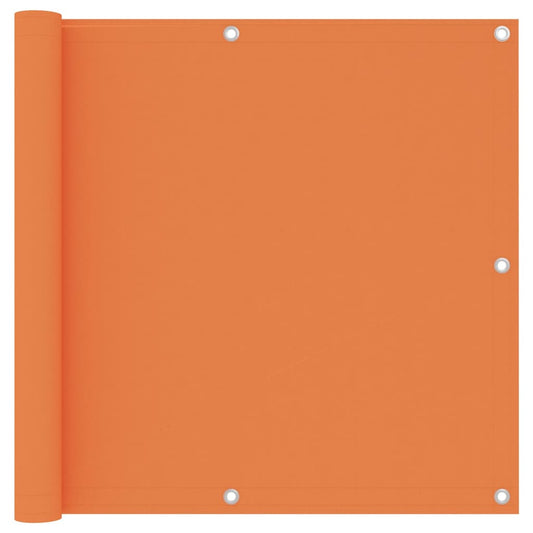 Balcony Screen Orange 90x600 cm Oxford Fabric