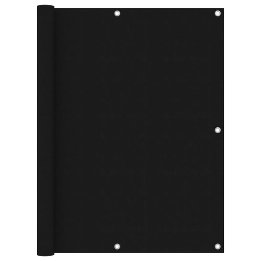Balcony Screen Black 120x300 cm Oxford Fabric