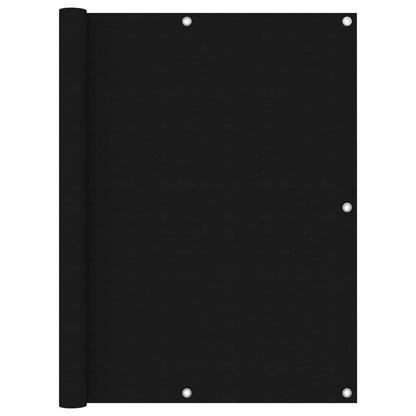 Balcony Screen Black 120x400 cm Oxford Fabric
