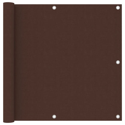 Balcony Screen Brown 90x300 cm Oxford Fabric