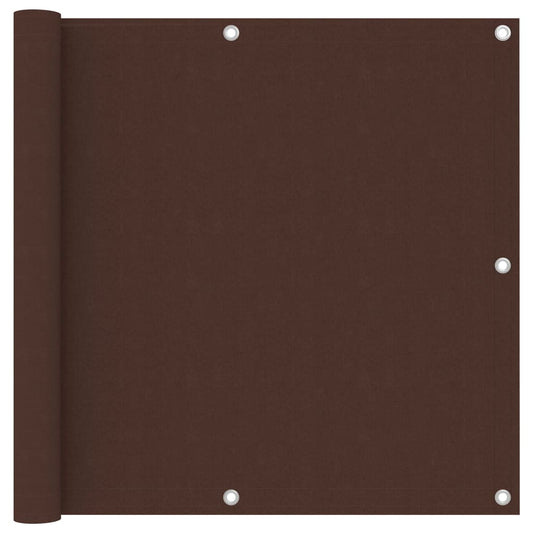 Balcony Screen Brown 90x300 cm Oxford Fabric