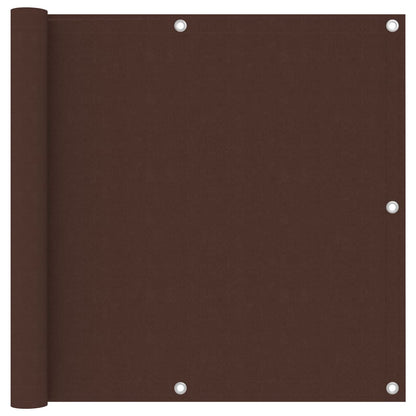 Balcony Screen Brown 90x500 cm Oxford Fabric