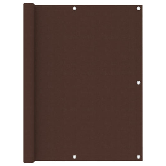 Balcony Screen Brown 120x300 cm Oxford Fabric