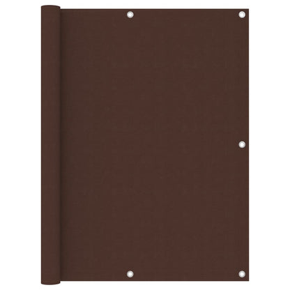 Balcony Screen Brown 120x400 cm Oxford Fabric