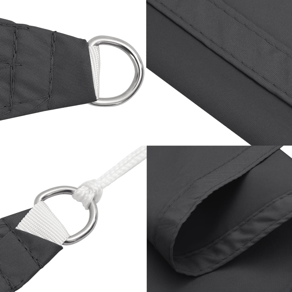Sunshade Sail Oxford Fabric Square 2.5x2.5 m Anthracite