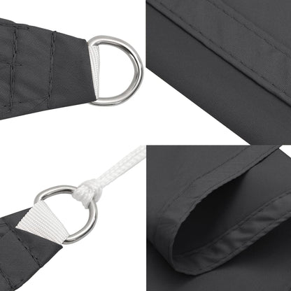 Sunshade Sail Oxford Fabric Square 5x5 m Anthracite