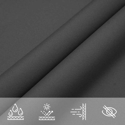 135088 vidaXL Sunshade Sail Oxford Fabric Square 7x7 m Anthracite