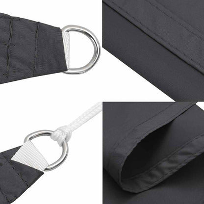 Sunshade Sail Oxford Fabric Rectangular 5x8 m Anthracite