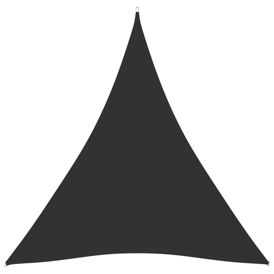 Sunshade Sail Oxford Fabric Triangular 5x6x6 m Anthracite