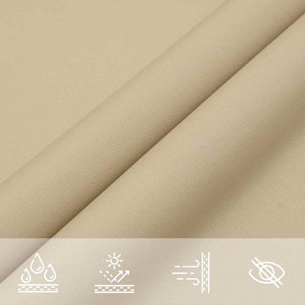 135140 vidaXL Sunshade Sail Oxford Fabric Square 4,5x4,5 m Beige