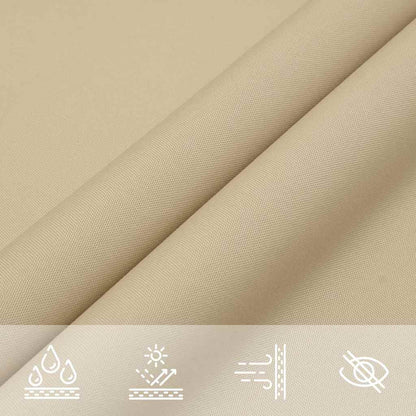 135140 vidaXL Sunshade Sail Oxford Fabric Square 4,5x4,5 m Beige