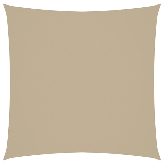 Sunshade Sail Oxford Fabric Square 5x5 m Beige