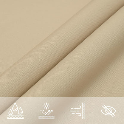 Sunshade Sail Oxford Fabric Rectangular 3x4.5 m Beige