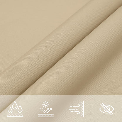 Sunshade Sail Oxford Fabric Rectangular 5x7 m Beige