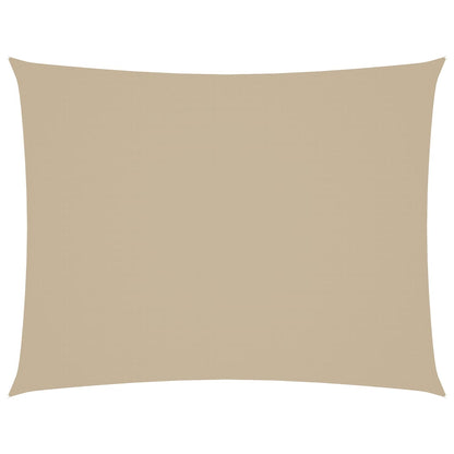 Sunshade Sail Oxford Fabric Rectangular 6x8 m Beige