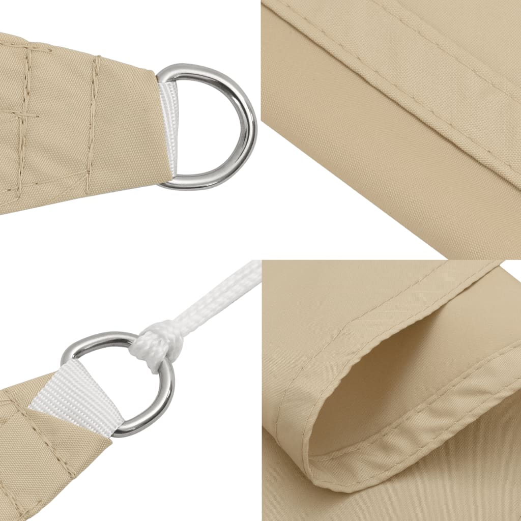 Sunshade Sail Oxford Fabric Rectangular 6x8 m Beige