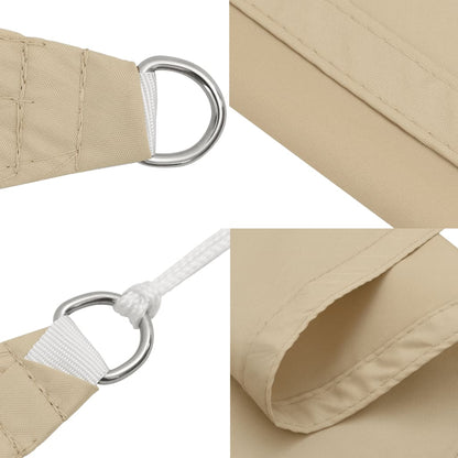 Sunshade Sail Oxford Fabric Rectangular 6x8 m Beige