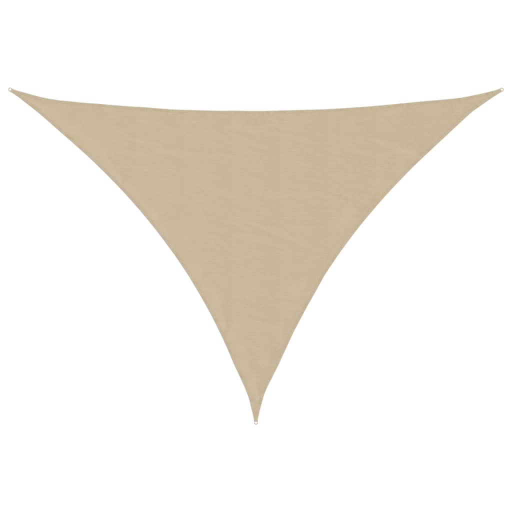 Sunshade Sail Oxford Fabric Triangular 5x6x6 m Beige
