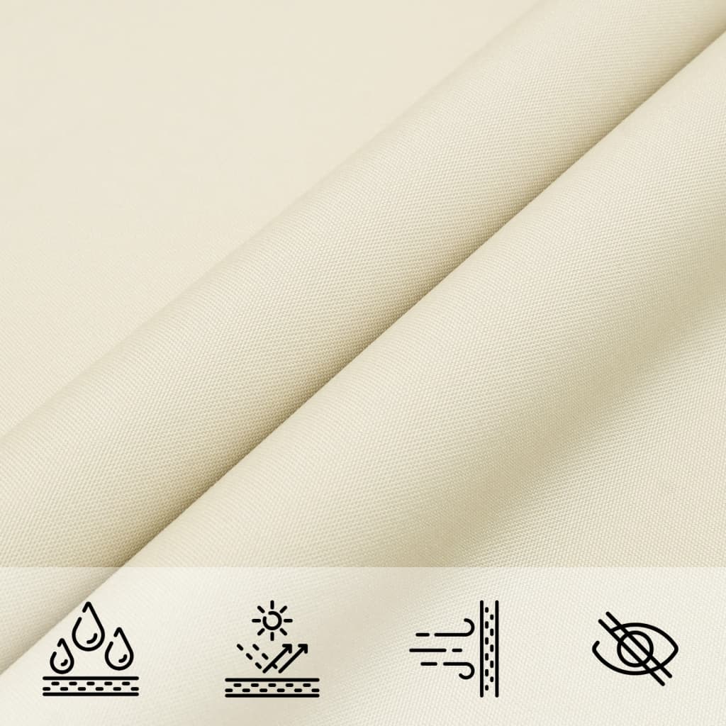 Sunshade Sail Oxford Fabric Square 5x5 m Cream