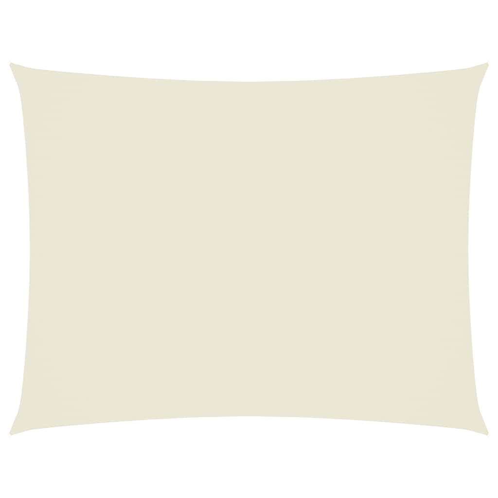 135215 vidaXL Sunshade Sail Oxford Fabric Rectangular 3,5x5 m Cream