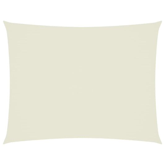 Sunshade Sail Oxford Fabric Rectangular 6x8 m Cream
