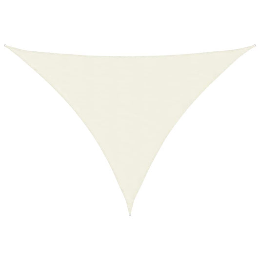 135237 vidaXL Sunshade Sail Oxford Fabric Triangular 5x7x7 m Cream