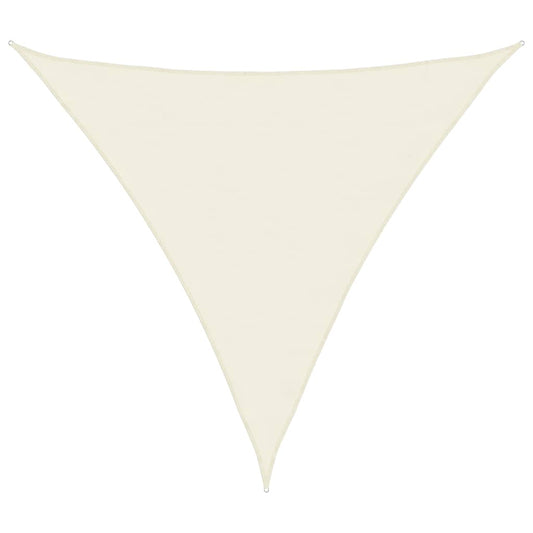 135240 vidaXL Sunshade Sail Oxford Fabric Triangular 6x6x6 m Cream