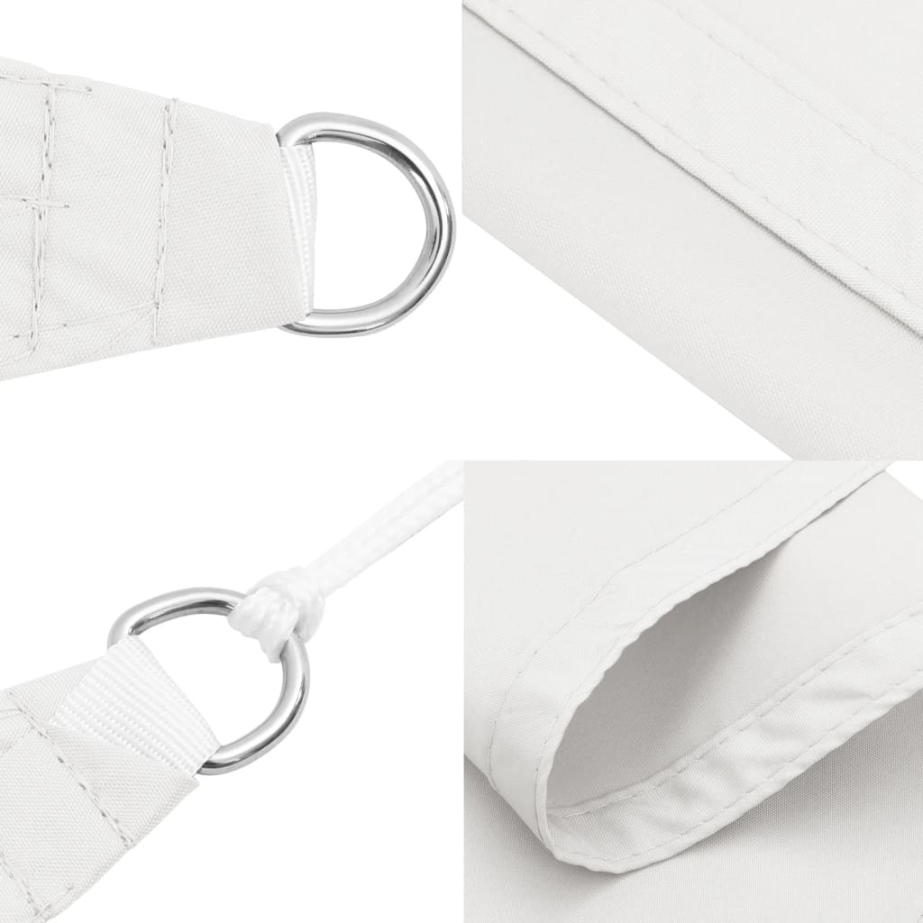 Sunshade Sail Oxford Fabric Triangular 5x5x5 m White