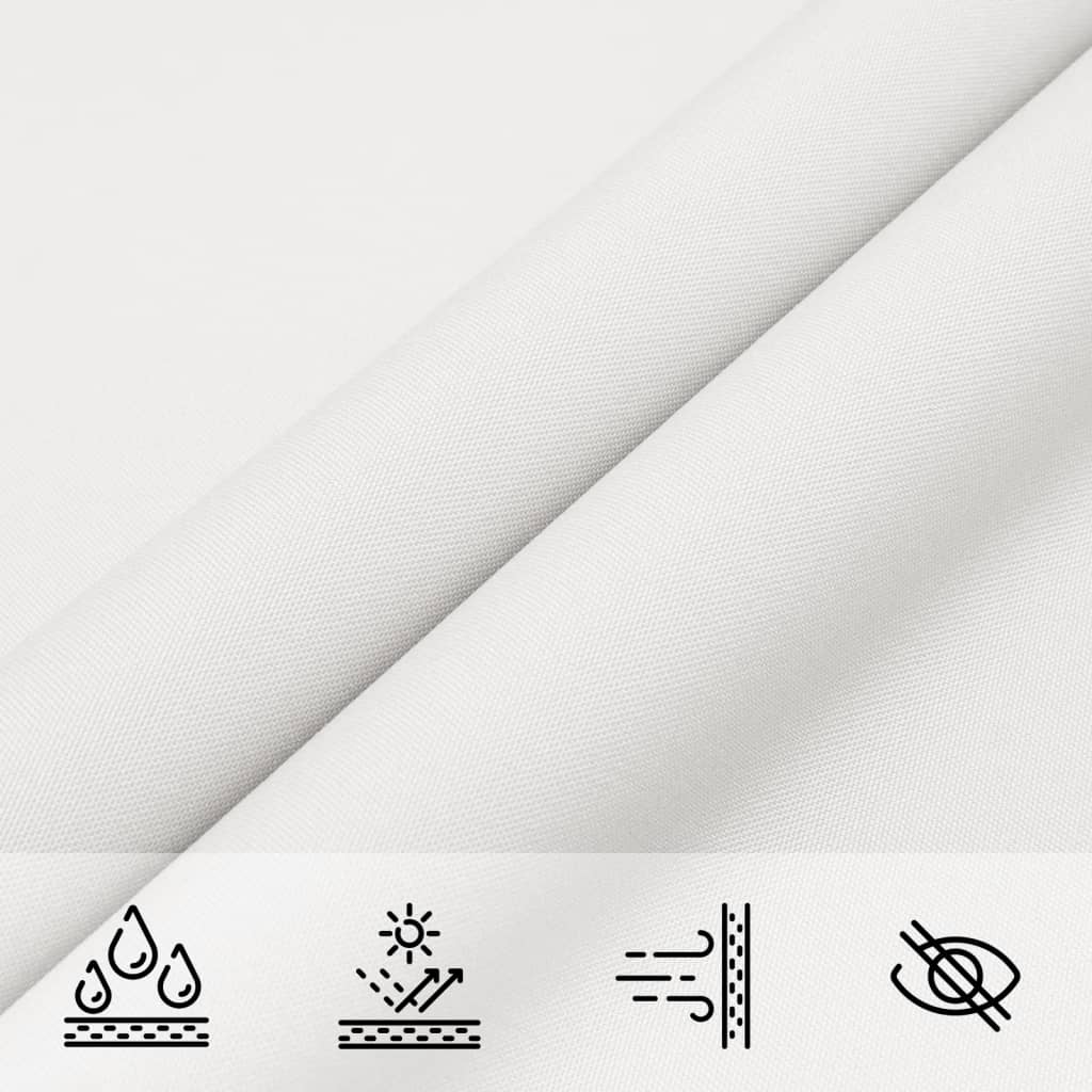 Sunshade Sail Oxford Fabric Triangular 5x5x5 m White