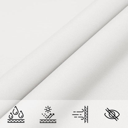 Sunshade Sail Oxford Fabric Triangular 5x5x5 m White