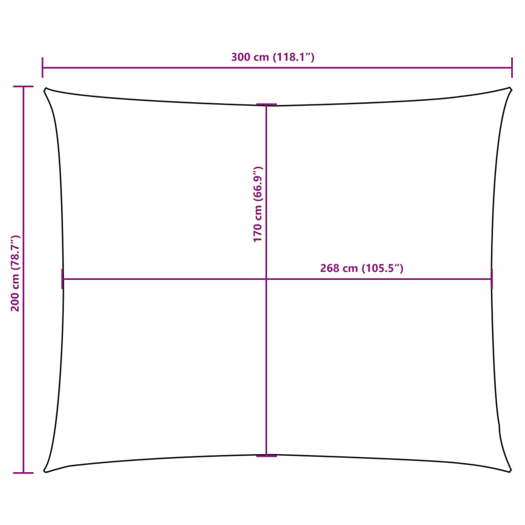 Sunshade Sail Oxford Fabric Rectangular 2x3 m Terracotta