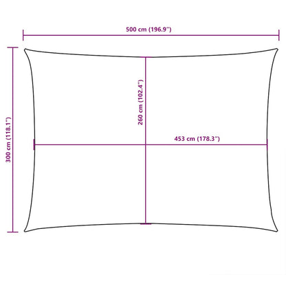 135377 vidaXL Sunshade Sail Oxford Fabric Rectangular 3x5 m Terracotta
