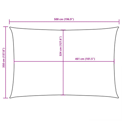 Sunshade Sail Oxford Fabric Rectangular 3.5x5 m Terracotta