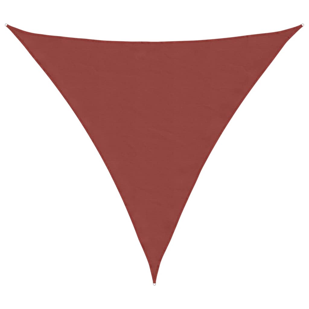 Sunshade Sail Oxford Fabric Triangular 3x3x3 m Terracotta