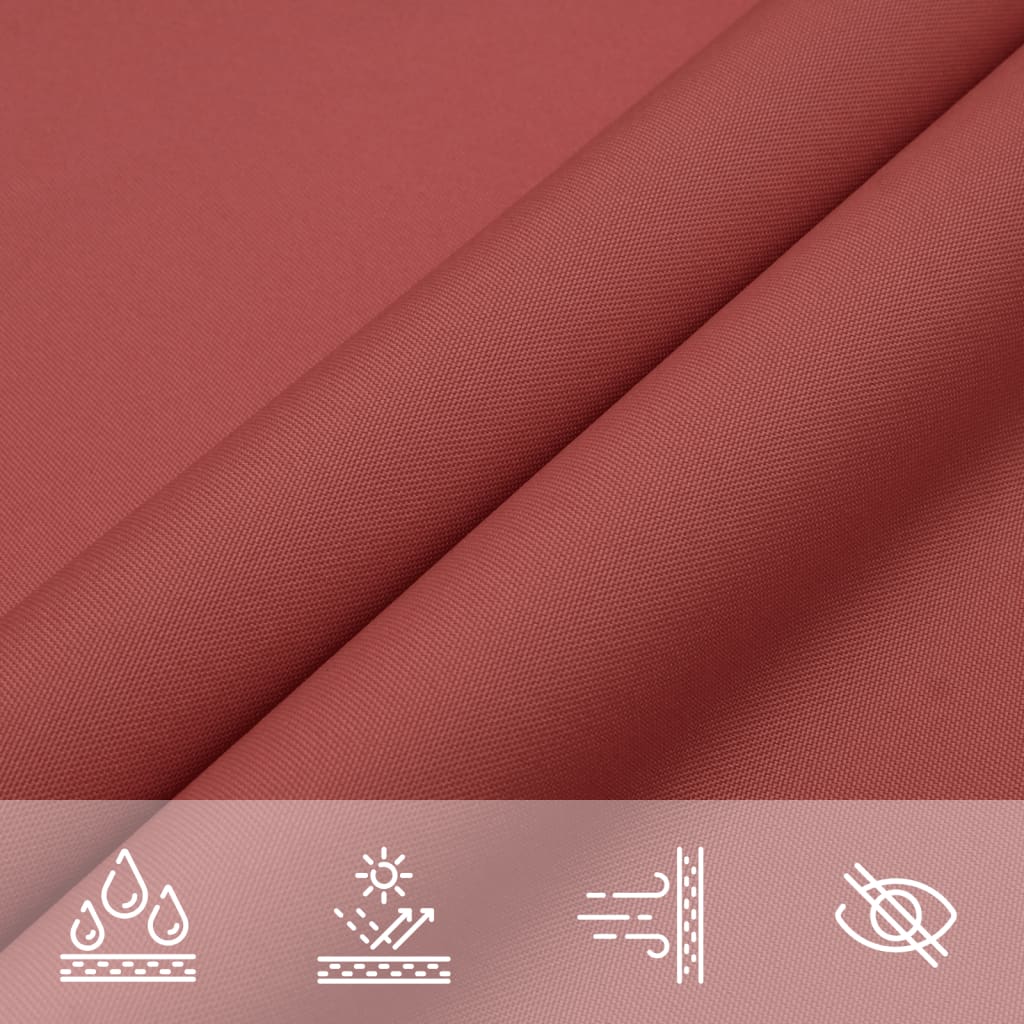 Sunshade Sail Oxford Fabric Triangular 3.5x3.5x4.9 m Terracotta