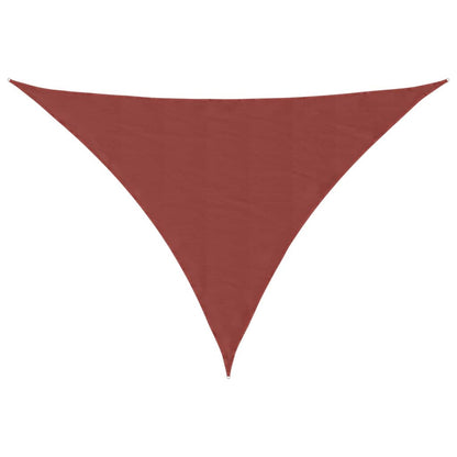 Sunshade Sail Oxford Fabric Triangular 4x4x5.8 m Terracotta