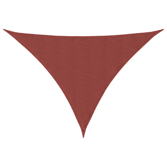 Sunshade Sail Oxford Fabric Triangular 4x4x5.8 m Terracotta