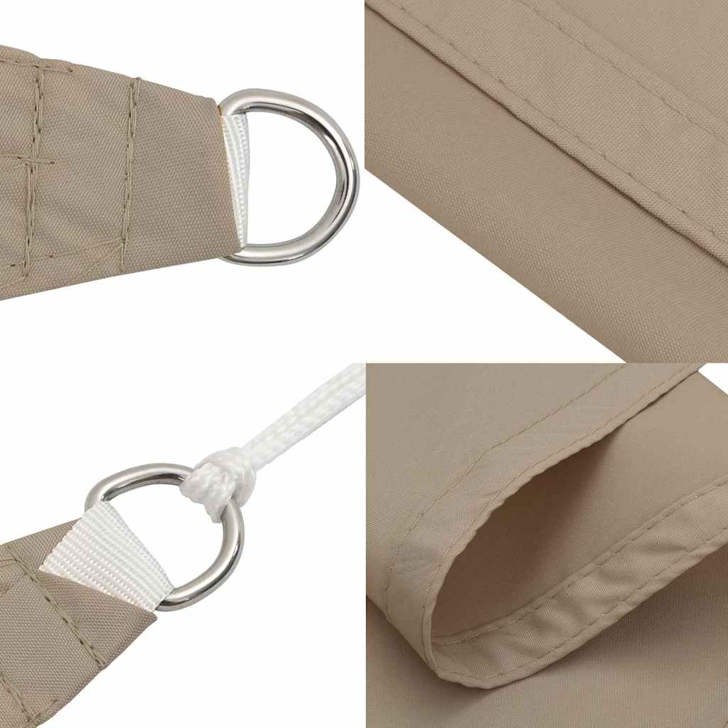 135417 vidaXL Sunshade Sail Oxford Fabric Square 6x6 m Taupe